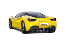 Load image into Gallery viewer, Akrapovic Slip-On Line (Titanium) w/ Carbon Tips for 2016-20 Ferrari 488 GTB/488 Spider - 2to4wheels