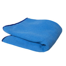 Charger l&#39;image dans la galerie, Chemical Guys Waffle Weave Glass &amp; Window Microfiber Towel - 24in x 16in - Blue (P48)