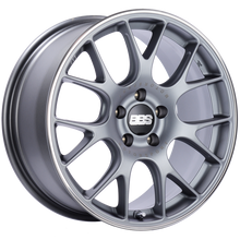 Load image into Gallery viewer, BBS CH-R 18x8.5 5x112 ET38 Satin Titanium Polished Rim Protector Wheel -82mm PFS/Clip Required