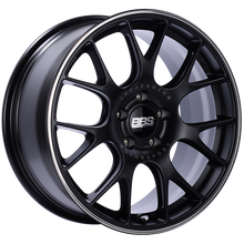 Load image into Gallery viewer, BBS CH-R 18x8 5x120 ET40 Satin Black Polished Rim Protector Wheel -82mm PFS/Clip Required