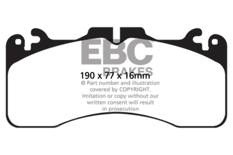 EBC 09+ Lexus LS460 4.6 Sport Greenstuff Front Brake Pads