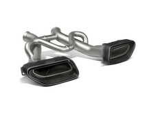 Carica l&#39;immagine nel visualizzatore di Gallery, Akrapovic 14-17 McLaren 650S/650S Spyder Slip-On Line (Titanium) w/ Carbon Tips