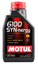 Load image into Gallery viewer, Motul 1L Technosynthese Engine Oil 6100 SYN-NERGY 5W30 - VW 502 00 505 00 - MB 229.5 - Single