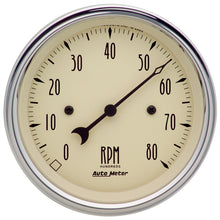 गैलरी व्यूवर में इमेज लोड करें, Autometer 3-3/8in. Antique Beige 8K RPM In-Dash Tachometer Gauge
