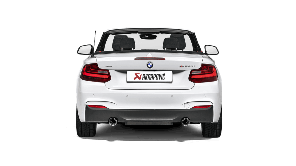 Akrapovic Evolution Line Cat Back (SS) w/ Carbon Tips (Req. Link Pipe) for 2016-20 BMW M240i (F22,F23) - 2to4wheels