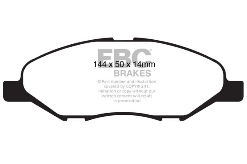 EBC 09-11 Nissan Versa 1.6 Redstuff Front Brake Pads