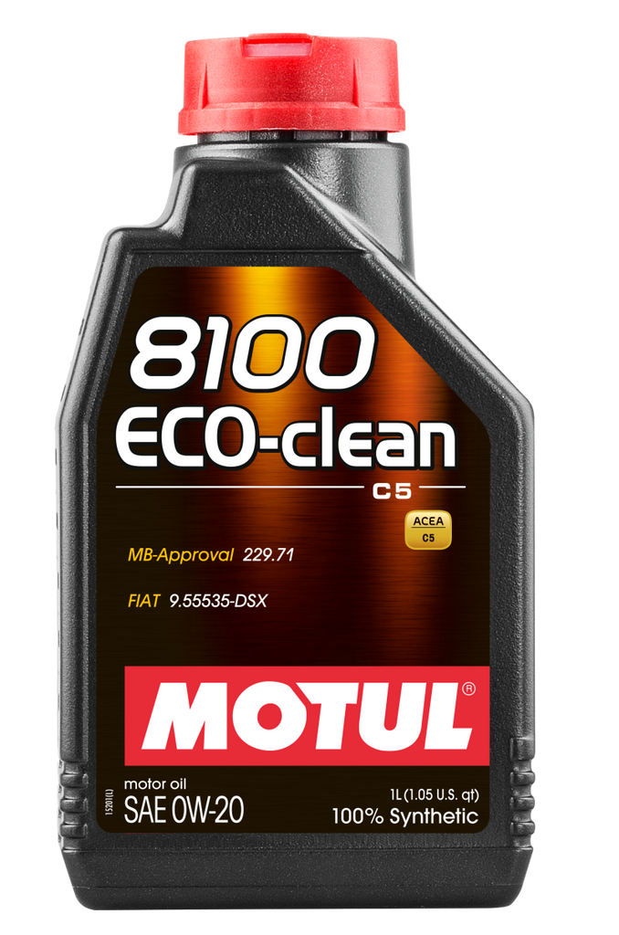 Motul 1L 8100 Eco-Clean 0W20 - Case of 12