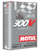 Load image into Gallery viewer, Motul 2L Synthetic-ester Racing Oil 300V SPRINT 0W15 - Single