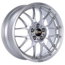 Load image into Gallery viewer, BBS RS-GT 19x9.5 5x112 ET38 Diamond Silver Center Diamond Cut Lip Wheel -82mm PFS/Clip Required