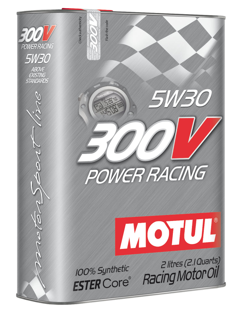 Motul 2L Synthetic-ester Racing Oil 300V POWER RACING 5W30 - Single