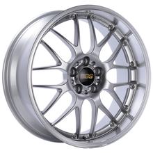 Load image into Gallery viewer, BBS RS-GT 18x8.5 5x120 ET15 Diamond Silver Center Diamond Cut Lip Wheel -82mm PFS/Clip Required