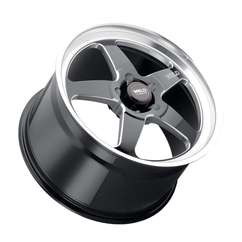 Weld 15x10 Ventura Drag 5x120 ET45 BS7.25 Gloss BLK MIL DIA 78.1