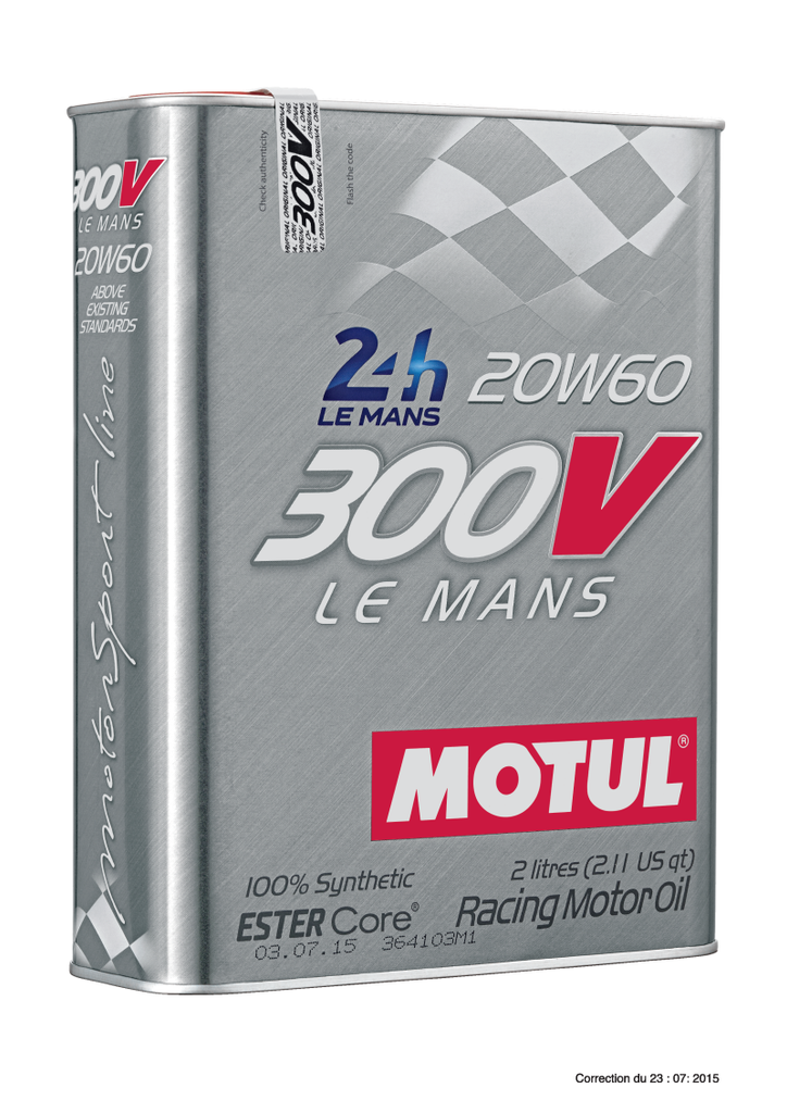 Motul 2L Synthetic-ester Racing Oil 300V LE MANS 20W60 - Case of 10