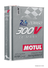 Load image into Gallery viewer, Motul 2L Synthetic-ester Racing Oil 300V LE MANS 20W60 - Single