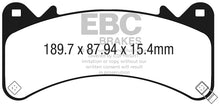 Load image into Gallery viewer, EBC 2015+ Chevrolet Tahoe 2WD (6 Piston Brembo) Orangestuff Front Brake Pads