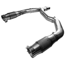 Carica l&#39;immagine nel visualizzatore di Gallery, Kooks 98-02 F Body LS1 5.7L 3in GREEN Cat SS Y-Pipe SS (To OEM Conn.) Kooks HDR Req