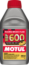 Carica l&#39;immagine nel visualizzatore di Gallery, Motul 1/2L Brake Fluid RBF 600 - Racing DOT 4 - Case of 12
