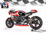BOS RACING MUFFLER for BMW R NINE T Motorrad BoxerCup Edition
