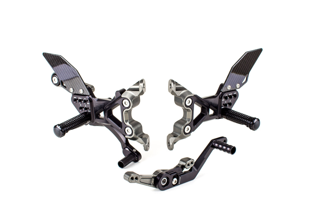 Gilles Tooling FXR Rearset Footpegs for BMW S1000RR 2020-21 - (MPN # FXR-BM05-B) - 2to4wheels