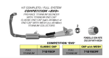 गैलरी व्यूवर में इमेज लोड करें, ARROW COMPETITION &quot;EVO FULL TITANIUM&quot; full system for APRILIA RS660 # 71215CP - 2to4wheels