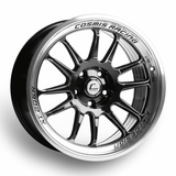 COSMIS Racing Wheels - XT-206R Black w/ Machined Lip Wheel 17x8 +30mm 5x114.3