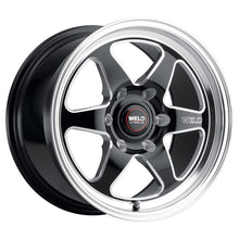 Load image into Gallery viewer, Weld 17x10 Ventura 6 Drag 6x135 ET43 BS7.25 Gloss BLK MIL DIA 87.1