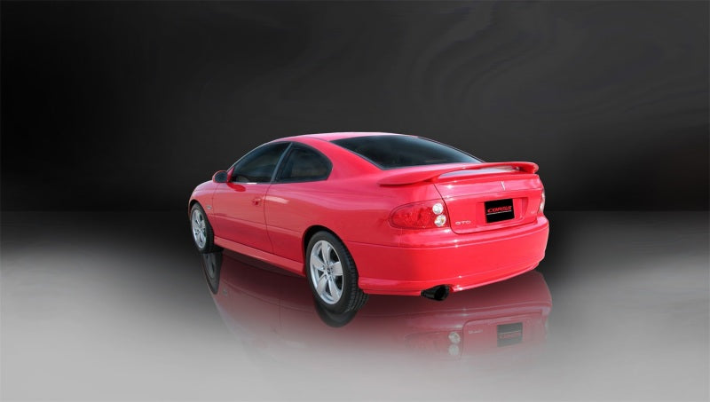 Corsa 04-04 Pontiac GTO 5.7L V8 3in Cat-Back Single Rear w Single 4in Black Pro-Series Tips