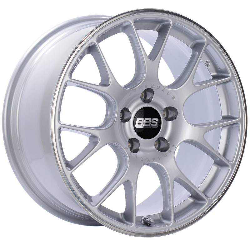 BBS CH-R 18x8.5 5x112 ET38 Brilliant Silver Polished Rim Protector Wheel -82mm PFS/Clip Required