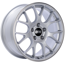 Load image into Gallery viewer, BBS CH-R 18x8.5 5x112 ET38 Brilliant Silver Polished Rim Protector Wheel -82mm PFS/Clip Required