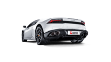 Load image into Gallery viewer, Akrapovic Slip-On Line (Titanium) w/ Carbon Tips for 2014-18 Lamborghini Huracan LP 580-2/610-4 Coupe/Spyder - 2to4wheels