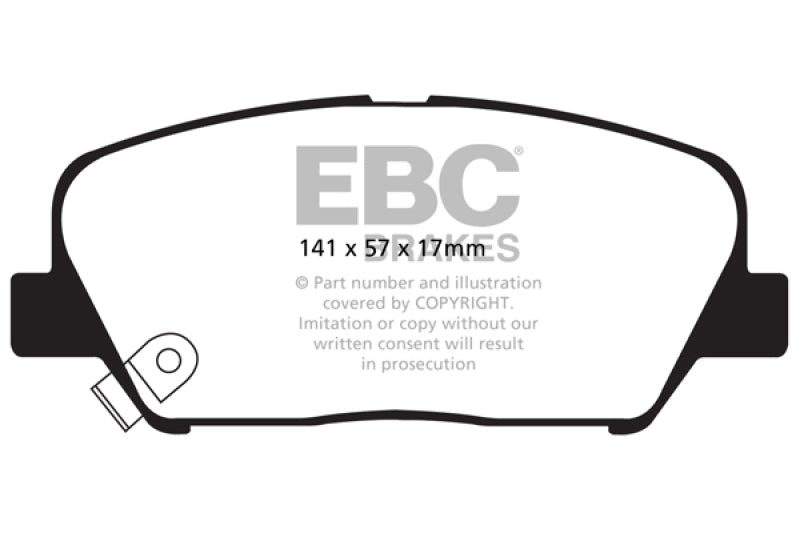 EBC 09+ Hyundai Genesis Coupe 2.0 Turbo Ultimax2 Front Brake Pads