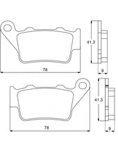 Cargar imagen en el visor de la galería, Accossato Rear Brake Pads Kit for Motorcycle, Made In Italy Compound # AGPP91 - 2to4wheels