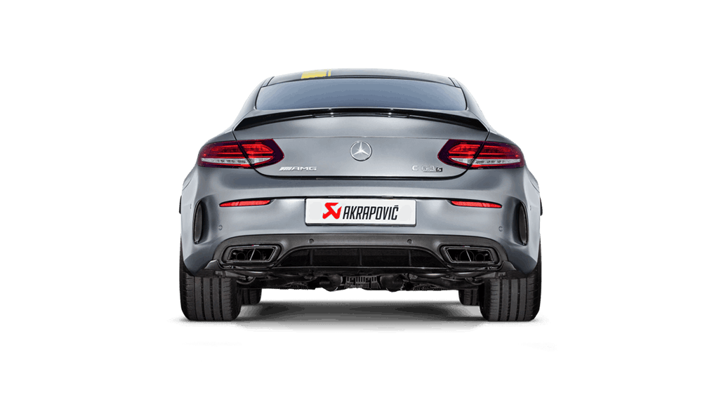Akrapovic Evolution Line Cat Back (Titanium) w/ Carbon Tips (Req. Link Pipe) for 2016-18 AMG C63 Coupe - 2to4wheels