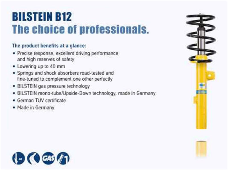 Bilstein B12 (Pro-Kit) 09-17 Volkswagen CC Sport L4 2.0L Front and Rear Suspension Kit