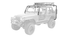 Carica l&#39;immagine nel visualizzatore di Gallery, Body Armor 4x4 04-06 Jeep Wrangler Unlimited Cargo Roof Rack Box 2 Of 2