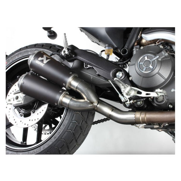 Akrapovic GP Slip-On Exhaust for Ducati Scrambler / Monster 797 / 797+ - (MPN # S-D8SO4-CUBTBL) - 2to4wheels