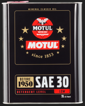Load image into Gallery viewer, Motul Classic SAE 30 Oil - 6x2L - Single