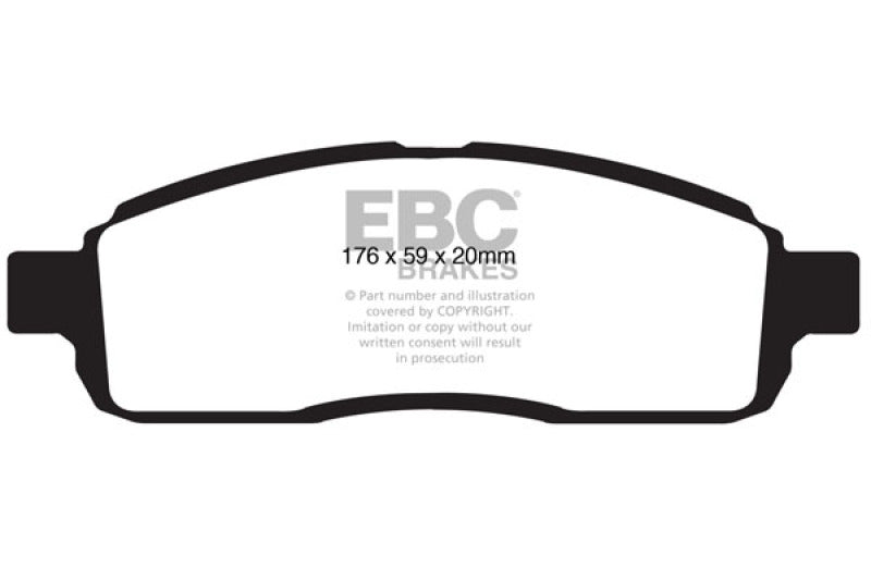 EBC 09 Ford F150 4.6 (2WD) 6 Lug Extra Duty Front Brake Pads