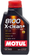 Load image into Gallery viewer, Motul 1L Synthetic Engine Oil 8100 5W30 X-CLEAN - LL04- MB 229.51- 504.00-507.00 - Case of 14