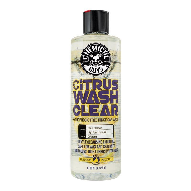 Chemical Guys Citrus Wash Clear Hydrophobic Free Rinse Car Wash Soap - 16oz (P6)