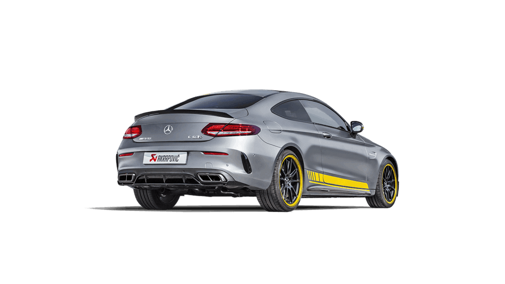 Akrapovic Evolution Line Cat Back (Titanium) w/ Carbon Tips (Req. Link Pipe) for 2016-18 AMG C63 Coupe - 2to4wheels