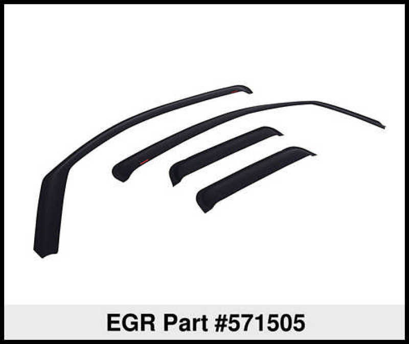 EGR 07-13 Chev Silverado/GMC Sierra Ext Cab In-Channel Window Visors - Set of 4 - Matte (571505)