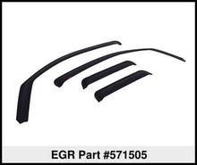 Load image into Gallery viewer, EGR 07-13 Chev Silverado/GMC Sierra Ext Cab In-Channel Window Visors - Set of 4 - Matte (571505)