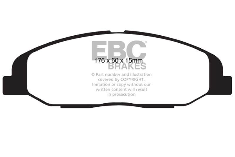 EBC 08-13 Cadillac CTS 3.0 Yellowstuff Front Brake Pads
