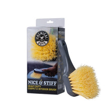 Charger l&#39;image dans la galerie, Chemical Guys Stiffy Brush For Carpets &amp; Durable Surfaces - Yellow (P12)