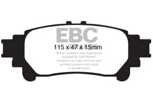 Load image into Gallery viewer, EBC 10+ Lexus RX350 3.5 (Japan) Extra Duty Rear Brake Pads