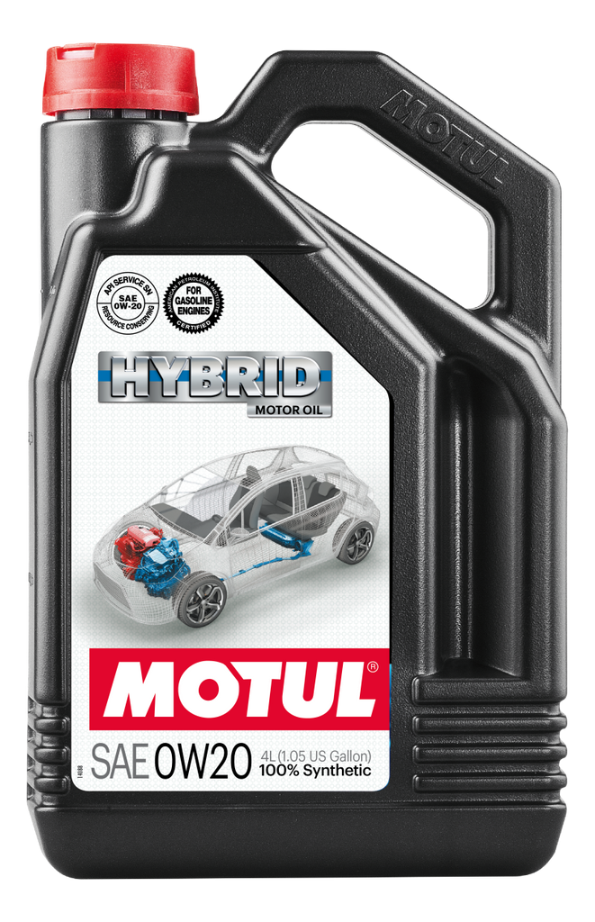 Motul 4x4L Hybrid Synthetic Motor Oil - 0W20