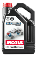 Load image into Gallery viewer, Motul 4x4L Hybrid Synthetic Motor Oil - 0W20