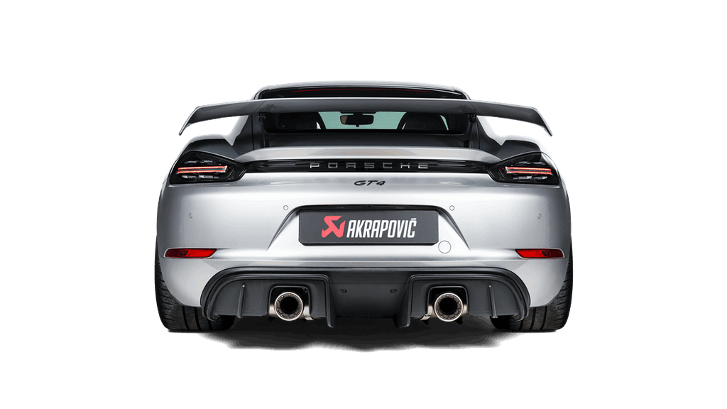Akrapovic Tail Pipe Set (Titanium) for 2020+ Porsche Cayman GT4 (718) - (MPN # TP-T/S/27) - 2to4wheels