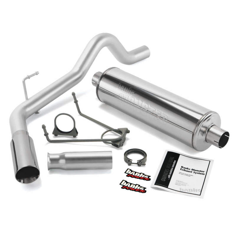 Banks Power 00-06 Toyota 3.4/4.0/4.7L Tundra Monster Exhaust Sys - SS Single Exhaust w/ Chrome Tip